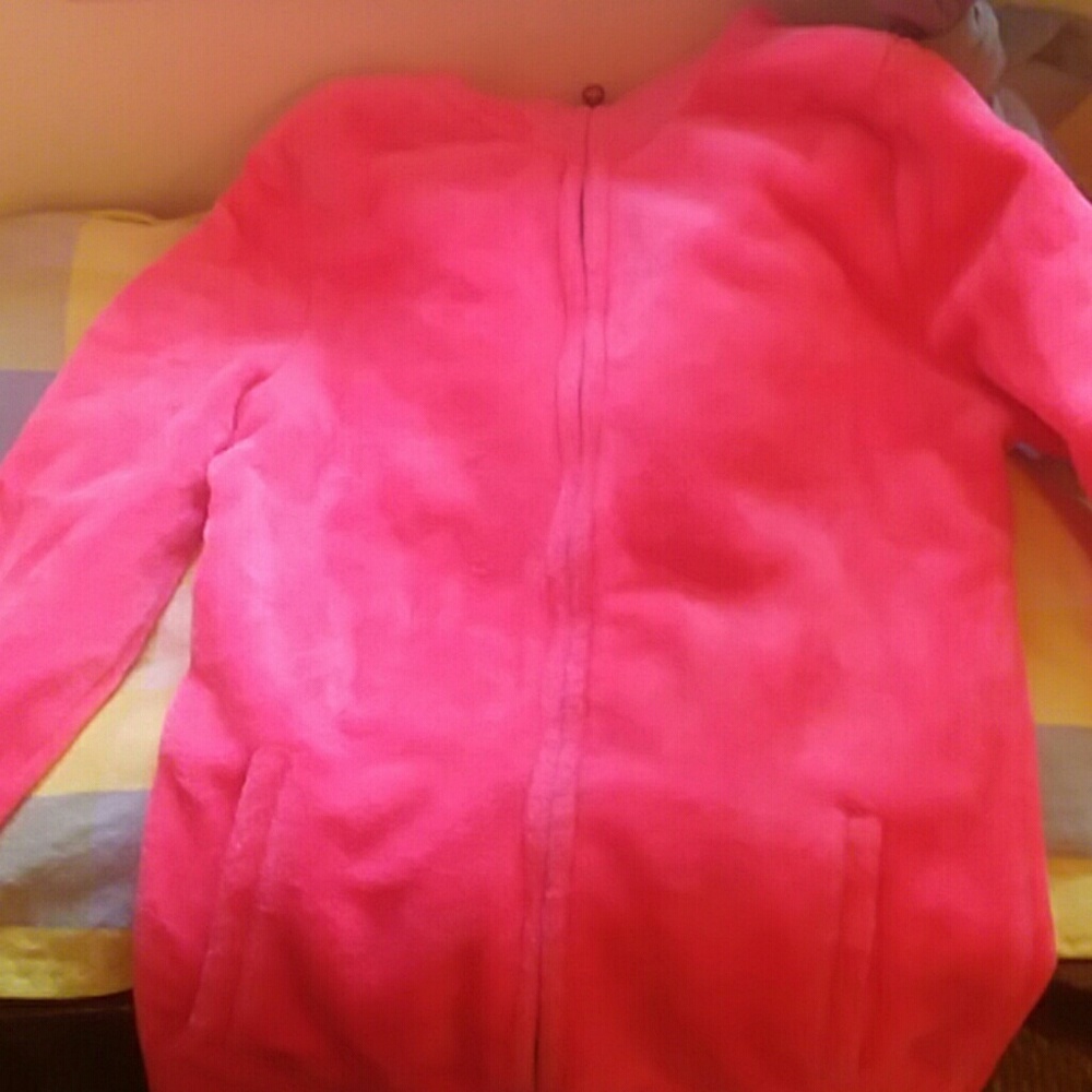 Hot Pink zip up hoodie
